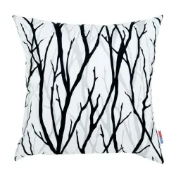 Coussin décoratif avec motif de branches d'arbre, 60x60 cm, pour la décoration intérieure