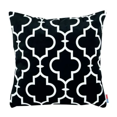 Coussin décoratif Maroko 60x60 cm noir avec motif élégant