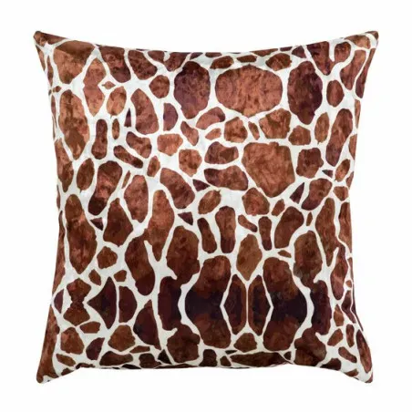 Coussin décoratif en forme de girafe 45x45 cm, idéal pour la décoration du salon
