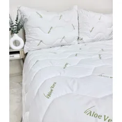 Ensemble d'été Couette + Oreiller Aloe Vera Green 140x220/70x90 cm
