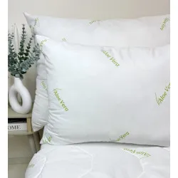 Oreiller Aloe Vera Green 70x90 – Non Matelassé, 1+1 Gratuit, Antibactérien 40x60 cm