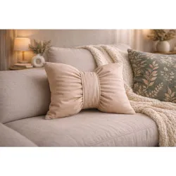 Coussin décoratif Nœud beige 40x60cm