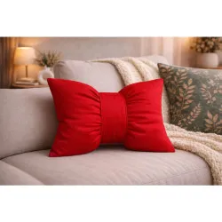 Coussin décoratif Nœud rouge 40x60 cm