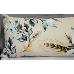 Taie d'oreiller en coton pour coussin Santorini 50x150 cm