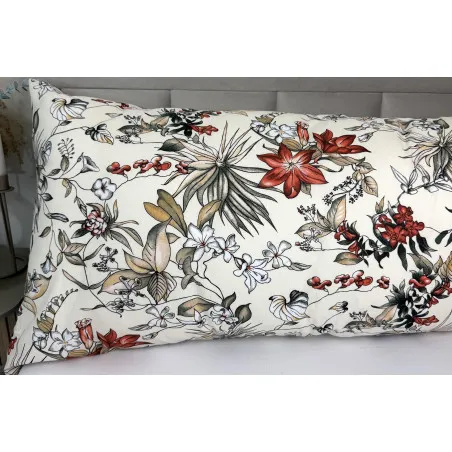 Taie d'oreiller Vintage 50×150 cm en 100% coton, idéale pour dormir sur le côté