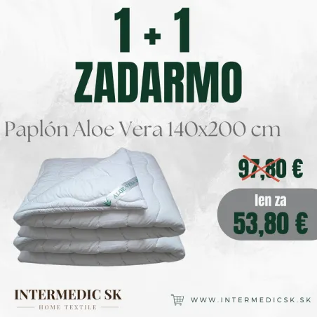 Couette Aloe Vera 140x200 cm, microfibre hypoallergénique pour toutes saisons