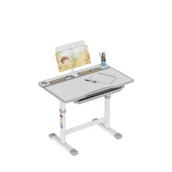 Bureau Study 3.0 Gris Réglable pour Enfants 66 cm