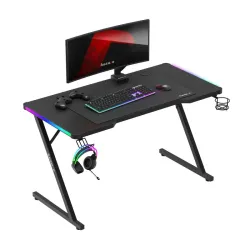 Bureau gaming Hero 2.5 RGB Noir 120 cm