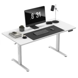 Leader 7.6 Blanc Bureau Électrique 160 cm