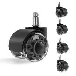 Roulettes Wheels 3.0 Noir pour Fauteuil 11