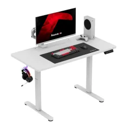 Bureau Gaming Électrique Hero 8.1 Blanc 120x60cm