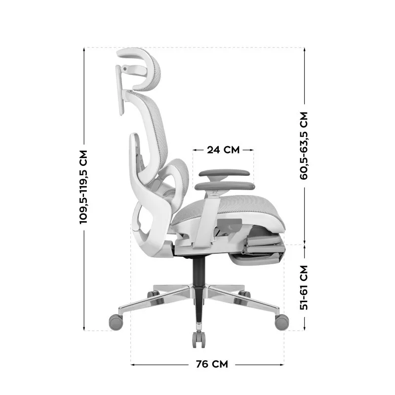 Mark Adler Expert 9.3 Gris Chaise Gaming Ergonomique 8