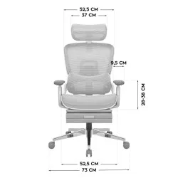 Mark Adler Expert 9.3 Gris Chaise Gaming Ergonomique 10