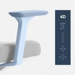 Visioner 6.1 Gris Fauteuil de bureau avec massage 9