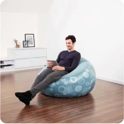 Fauteuil gonflable Bestway 75052 en matériau rouge, confortable pour l'extérieur