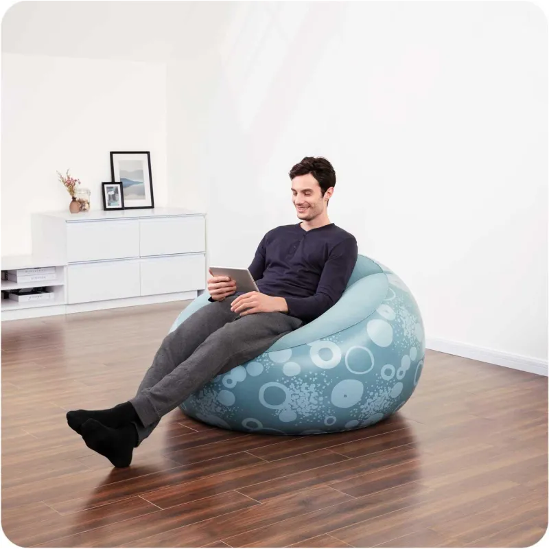 Fauteuil gonflable Bestway 75052 en matériau rouge, confortable pour l'extérieur