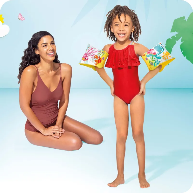 Brassards colorés pour enfants, parfaits pour s'amuser en toute sécurité dans l'eau