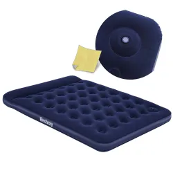 Matelas Gonflable 203x152x28 cm avec Pompe à Pied Intégrée Bestway 67226