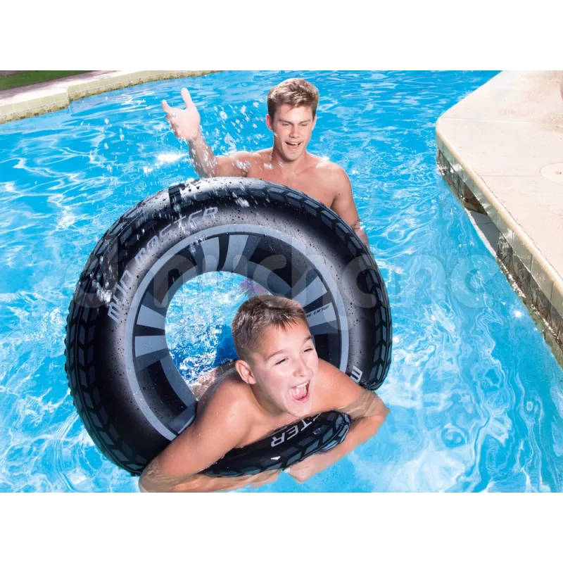 Anneau de baignade 91 cm - bouée élégante pour s'amuser dans l'eau