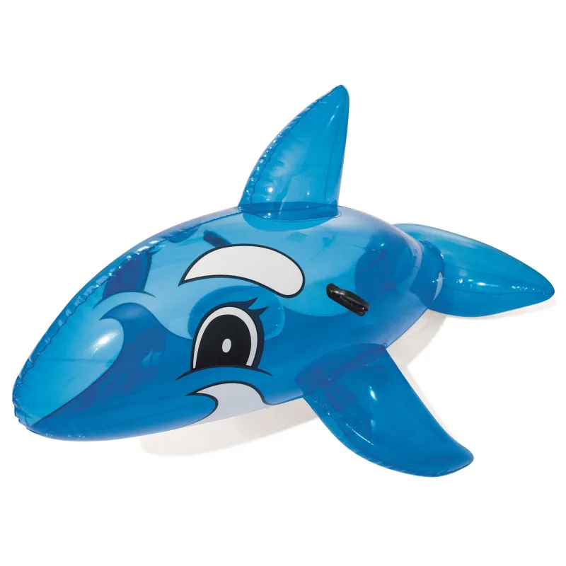 Jouet gonflable baleine bleu 157 x 94 cm pour jouer dans l'eau