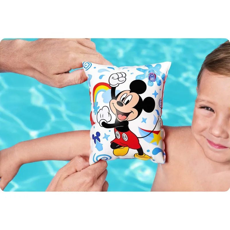 Brassards Mickey bleus, idéaux pour s'amuser en toute sécurité dans l'eau