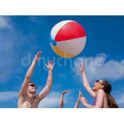 Ballon de plage gonflable 61 cm, idéal pour jouer à la plage ou dans le jardin
