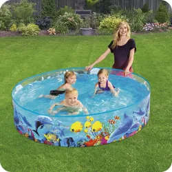 Piscine de jardin en matériau durable, résistante aux dommages