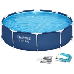 Piscine de jardin à structure métallique 305 x 76 cm Bestway 56677