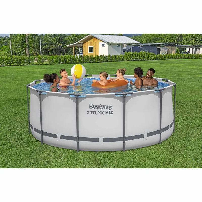 Piscine de jardin 366 x 122 cm idéale pour se détendre et s'amuser