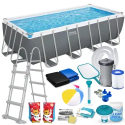 Piscine de Jardin à Structure 488 x 244 x 122 cm 17en1 Bestway 56670