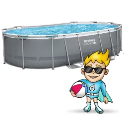 Piscine de jardin bleue, 18-en-1 Bestway 56448, idéale pour l'extérieur