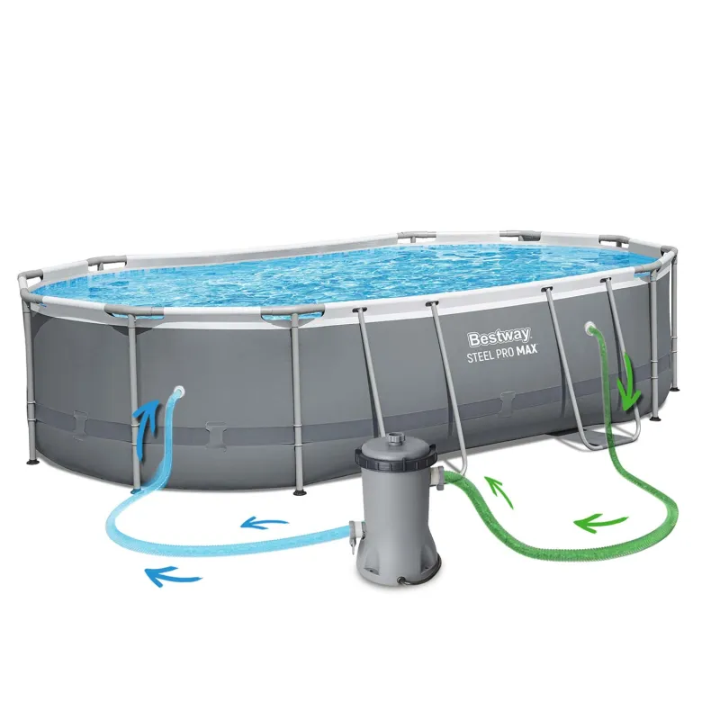 Piscine avec accessoires, 18-en-1 Bestway 56448, pour la détente au jardin