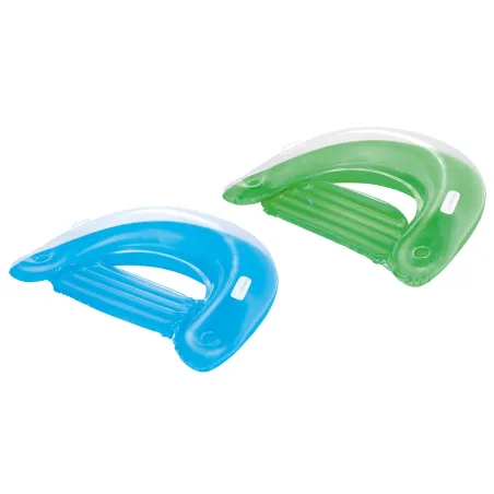 Fauteuil de natation gonflable avec porte-verres, vert, jouet aquatique pour se détendre