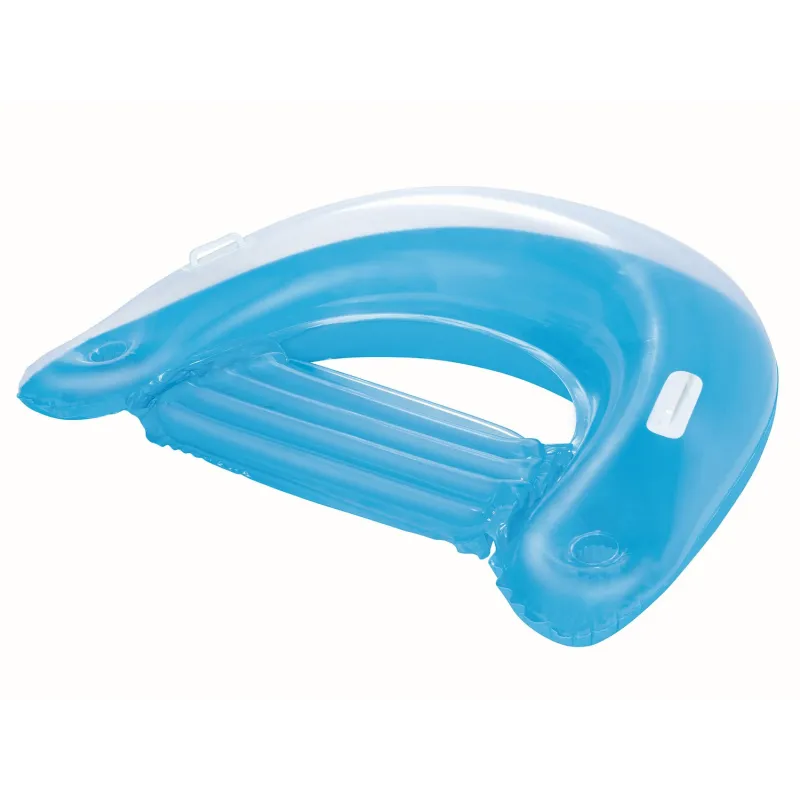 Puff gonflable vert pour l'eau, parfait pour se détendre dans le jardin