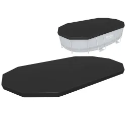 Bestway 58425 Bâche pour Piscine Tubulaire Ovale 427 x 250 x 100 cm