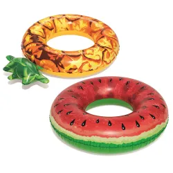 Bestway 36121 Anneau de Natation Fruits 2 Designs Ananas