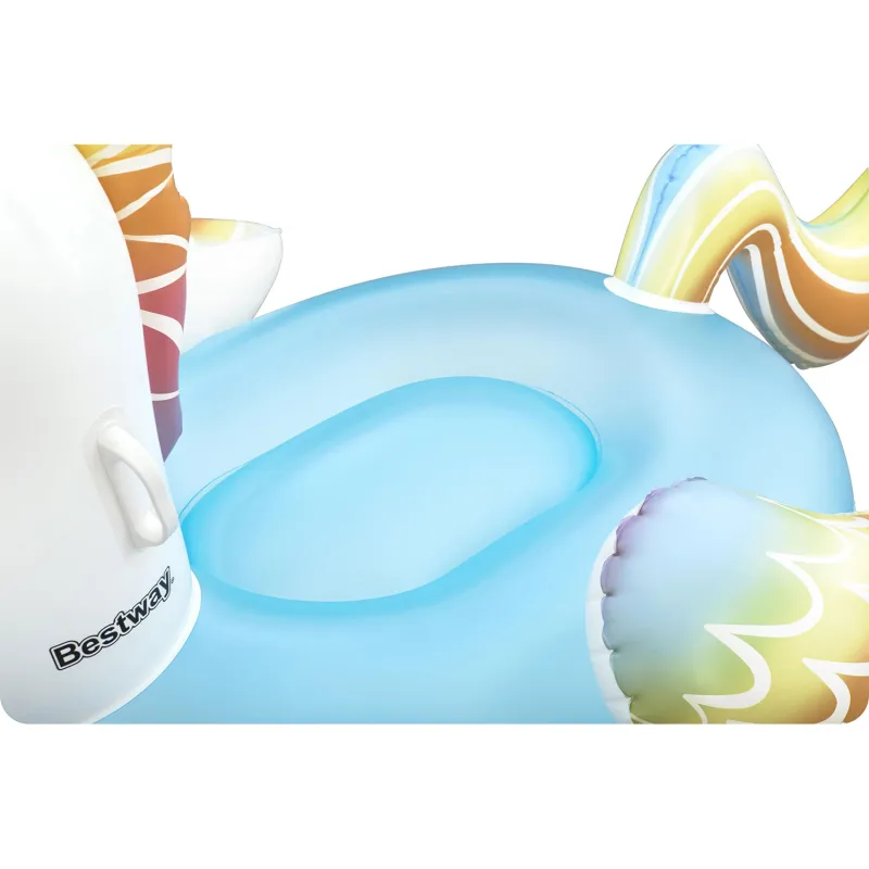 Licorne gonflable 155 x 119 cm, parfaite pour le jeu aquatique d'été