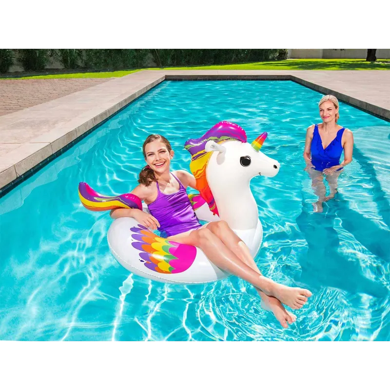 Bouée colorée en forme de licorne pour enfants