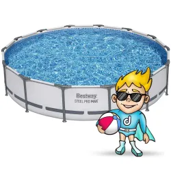 Piscine de jardin moderne 427 x 84 cm, idéale pour se détendre dans le jardin