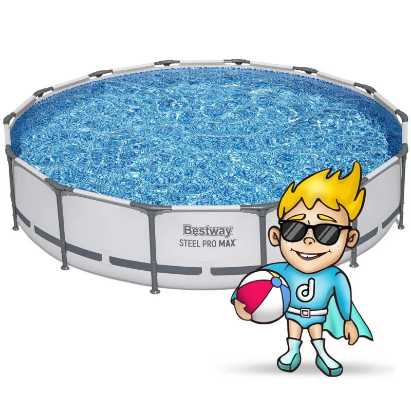 Piscine de jardin moderne 427 x 84 cm, idéale pour se détendre dans le jardin