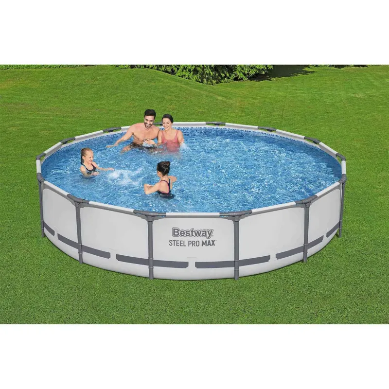 Piscine de jardin 427 x 84 cm, idéale pour se détendre lors des journées chaudes