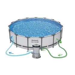 Piscine de jardin 457 x 107 cm avec accessoires d'entretien de l'eau Bestway 56488