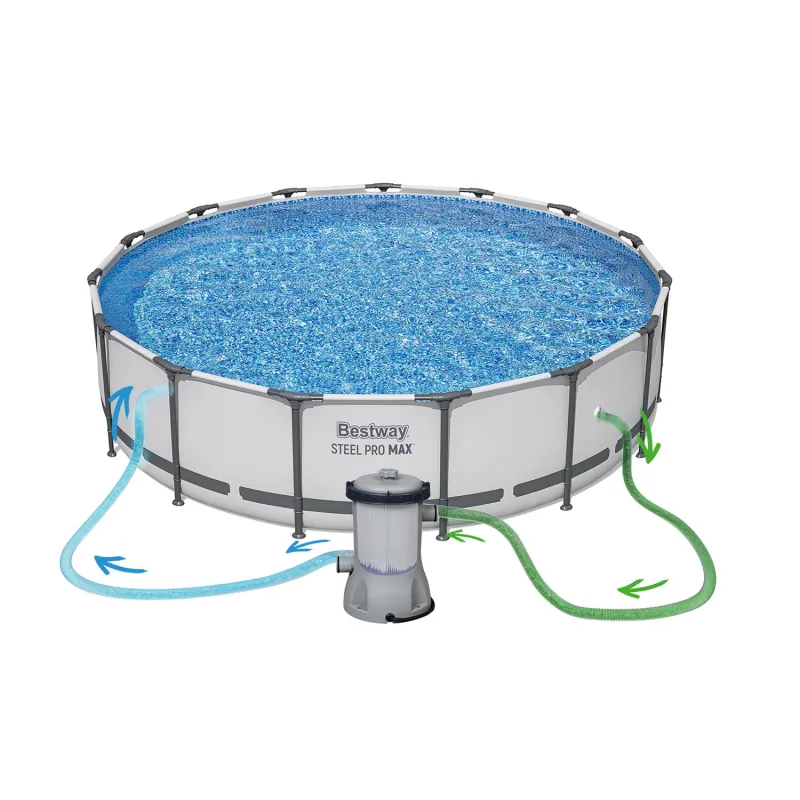 Piscine de jardin 457 x 107 cm avec accessoires d'entretien de l'eau Bestway 56488