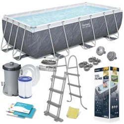 Bestway 404 x 201 x 100 cm piscine de jardin avec cadre 11-in-1 56721
