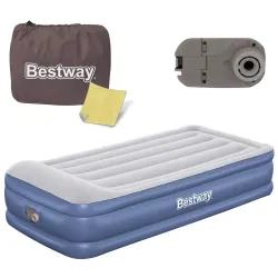 Bestway 67628 Matelas Gonflable 191x97x46 cm avec Pompe Électrique