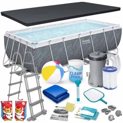 Bestway Piscine de Jardin Tubulaire 404 x 201 x 100 cm 18in1 56721