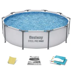 Piscine de jardin à structure acier 305 x 76 cm avec set 4in1 Bestway 56406