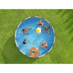 Piscine de Jardin 366 x 100 cm en matériau durable, idéale pour l'été