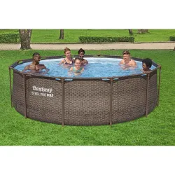 Piscine de Jardin 366 x 100 cm, parfaite pour le plaisir en plein air en famille