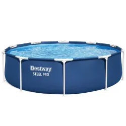 Piscine de jardin 305 x 76 cm 8-en-1, idéale pour le plaisir des enfants à l'extérieur